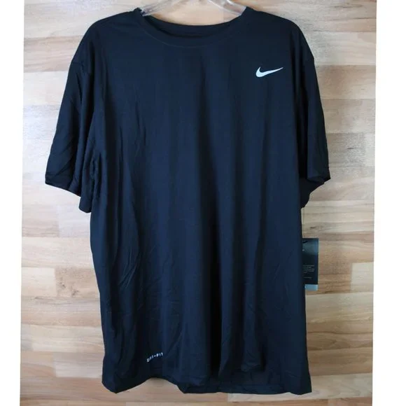 Nike Dri Fit short sleeve training t-shirt (black)- XL - Picture 5 of 13